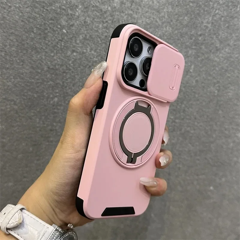 Led Flash Case - Luxe Zware Robuuste Armor Magnetische Beugel