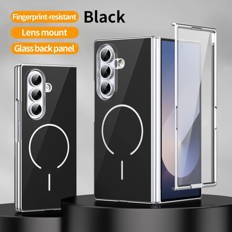 Phone Accessories Wholesale In China - Glazen Magnetische Opvouwbare Telefoonhoes voor Samsung