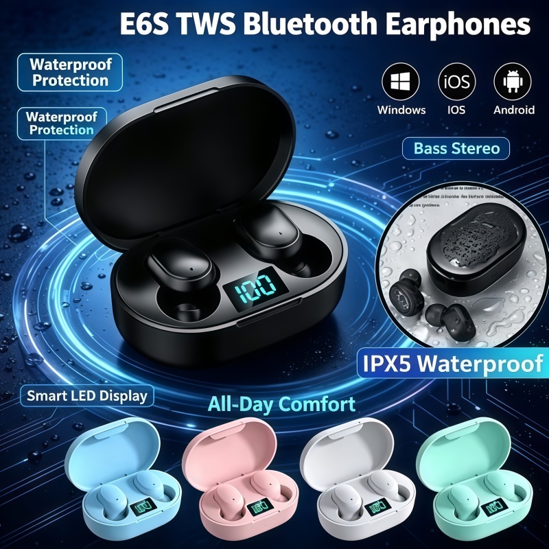 Bluetooth Earphone Tws - 2026Hot-selling TWS E6S Fone Bluetooth-oortelefoon Draadloze