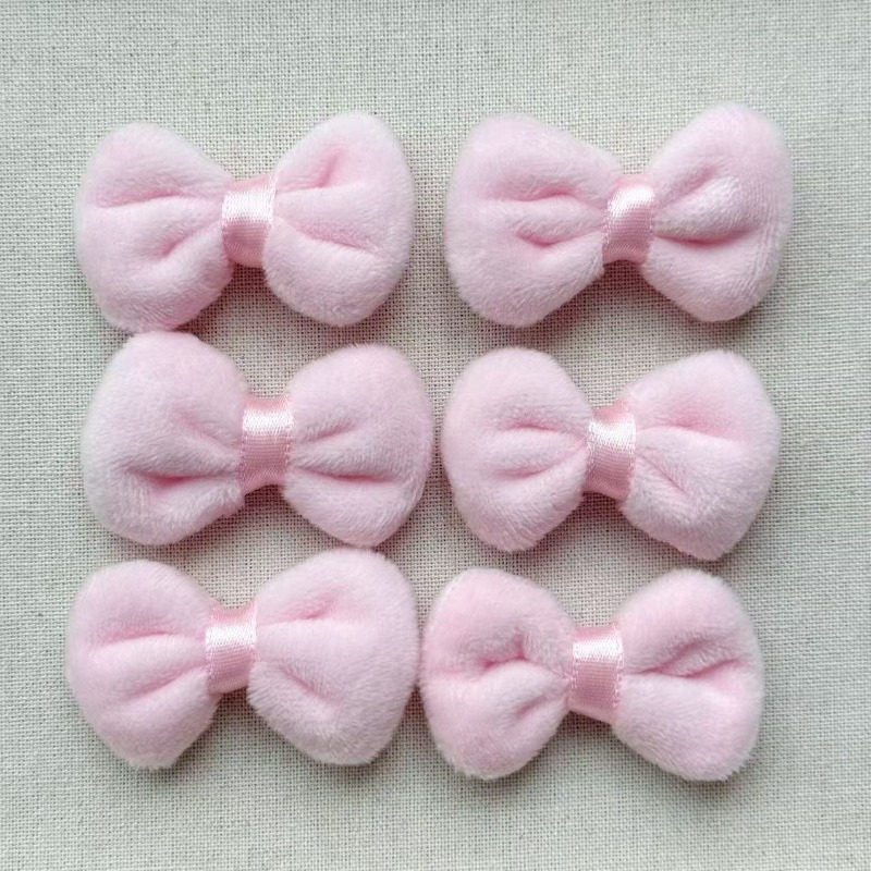 Phone Accessories Wholesale In China - 10 stuks roze pluche strik stof