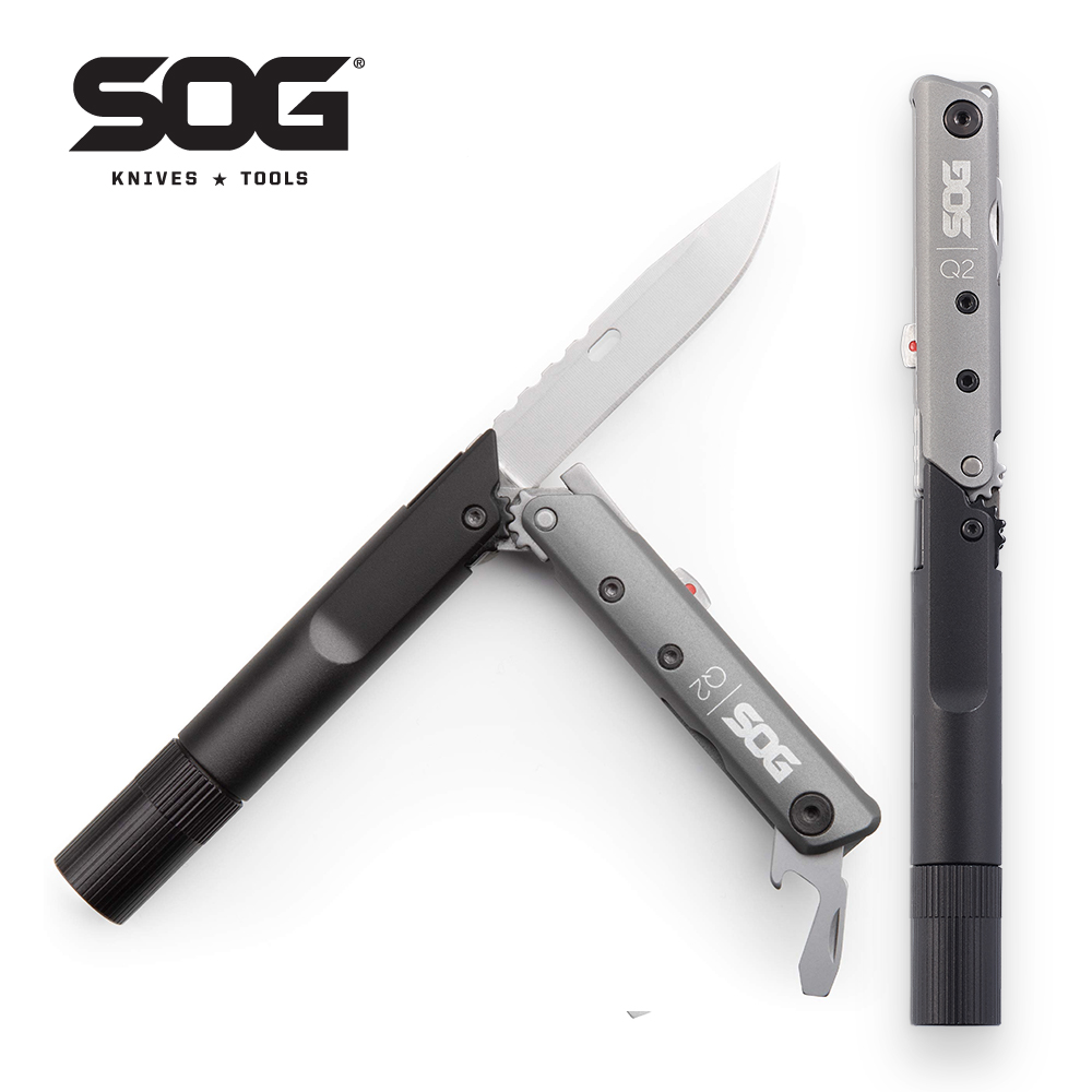 Led Flash Case - SOG BATON Q2 4-in-1 multitoolpen Klein