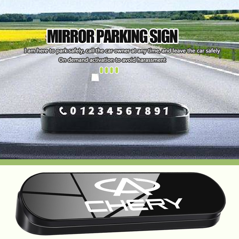 Qq Phone Accessories - Telefoonnummerhouder voor tijdelijke parkeerkaart voor Chery