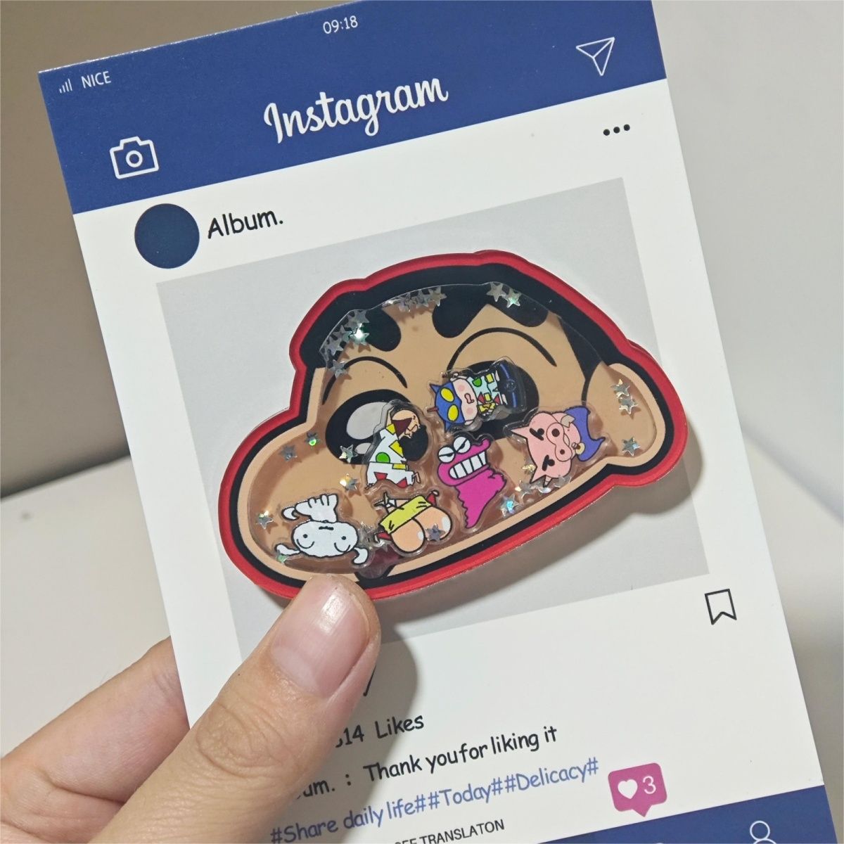 Phone Accessories Vending Machine - Crayon Shin-chan Draagbare Airbag Pop Socket