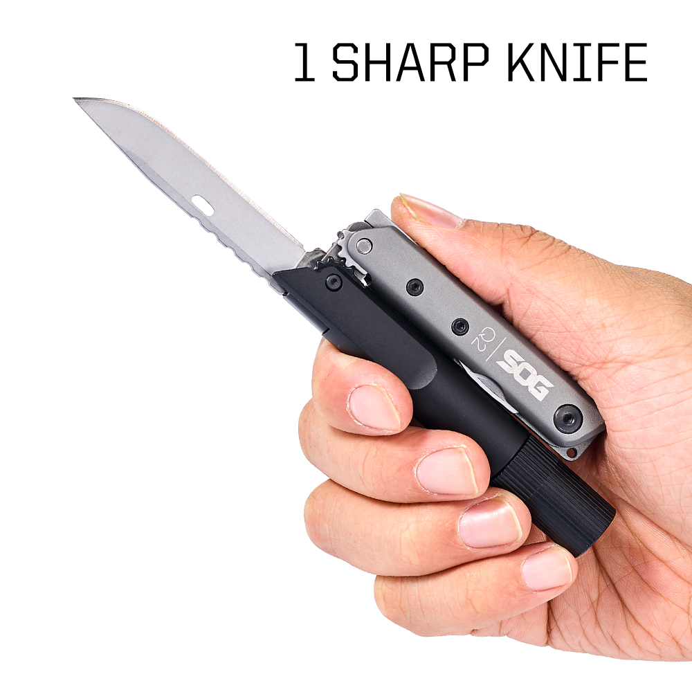SOG BATON Q2 4-in-1 multitoolp - Led Flash Case recensie en prijs